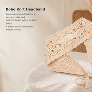 Bohemian Knitted Headband for Women